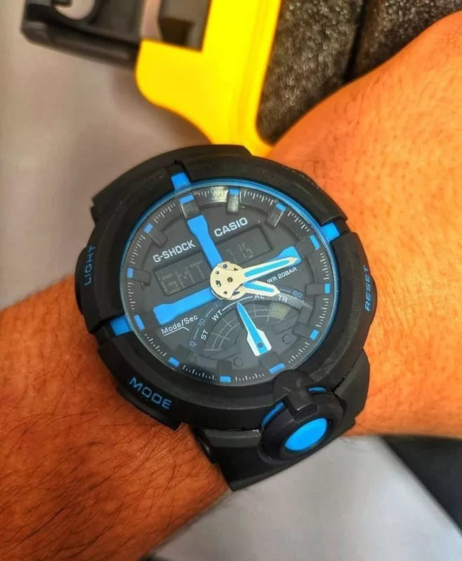 G-shock Ga-500 Preto/azul A Prova D'agua