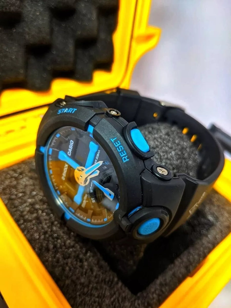 G-shock Ga-500 Preto/azul A Prova D'agua