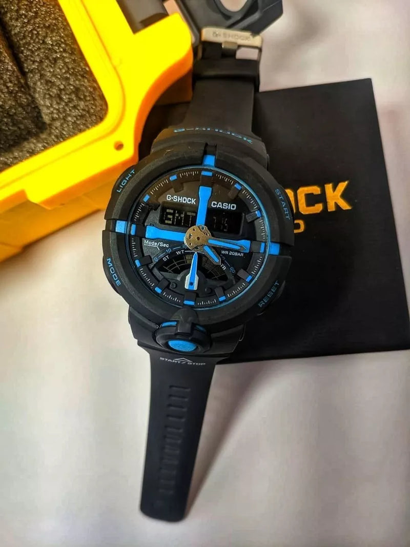 G-shock Ga-500 Preto/azul A Prova D'agua