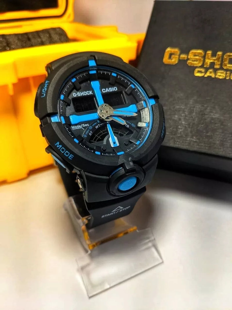 G-shock Ga-500 Preto/azul A Prova D'agua