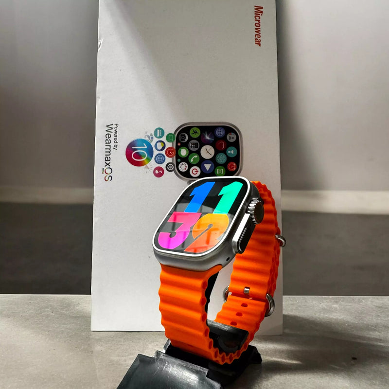 Smartwatch W69 Ultra Série 10 Wearmax Super Amoled Prata