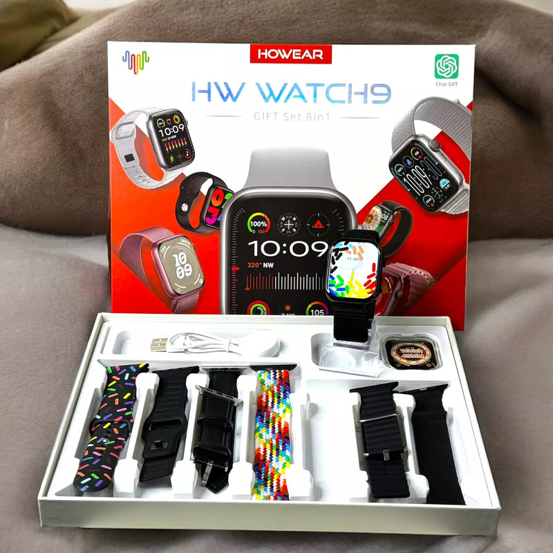 Relógio Smartwatch HW WATCH9 8 in 1 Com Chat GPT